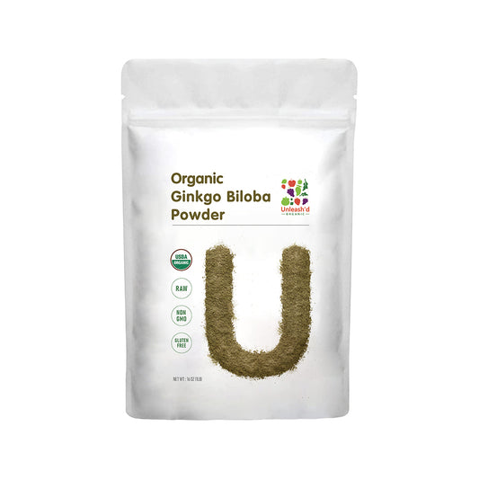 Organic Ginkgo Biloba Powder 16 Ounce
